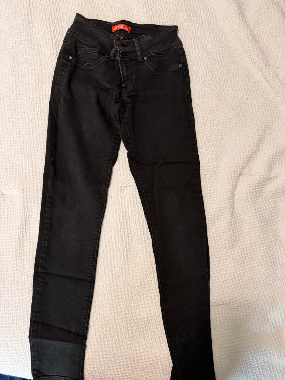 Astor Black High-Rise Skinny Jeans for Women